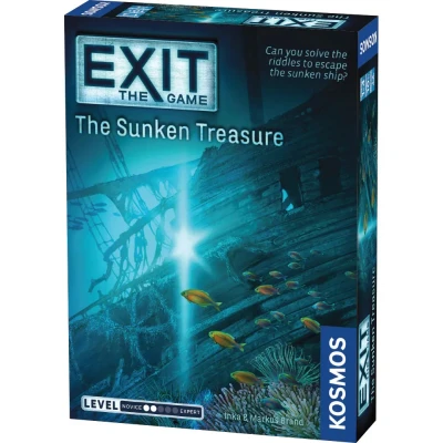 Afbeelding van Thames &amp; Kosmos EXIT: The Sunken Treasure Niveau: 2/5 Unique Escape Room Game 1 4 spelers Puzzel Solving Strategy Board Games voor volwassenen en kinderen, leeftijd 12+ 694050
