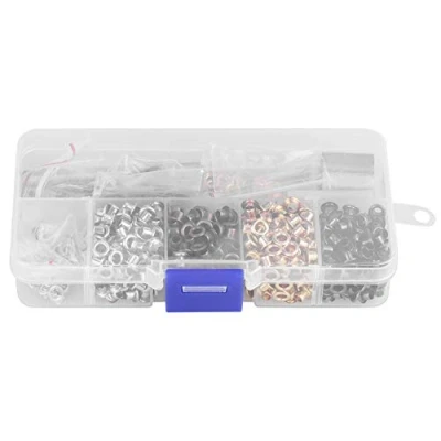 Afbeelding van Metalen oogjesset 3 mm x 420 stuks voor schoenen, kleding, knutselen, knutselprojecten