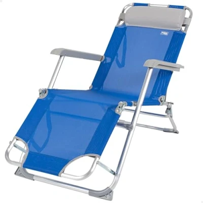 Afbeelding van Liggende ligstoel Aktive Blauw 153 x 33 47 cm