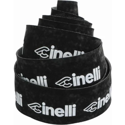 Afbeelding van Cinelli Logo Velvet Stuurlint, black/white