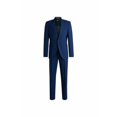 Afbeelding van HUGO BOSS heren H Jeckson regular fit 2 delig pak in scheerwolblend de kleur Donkerblauw, maat: 106