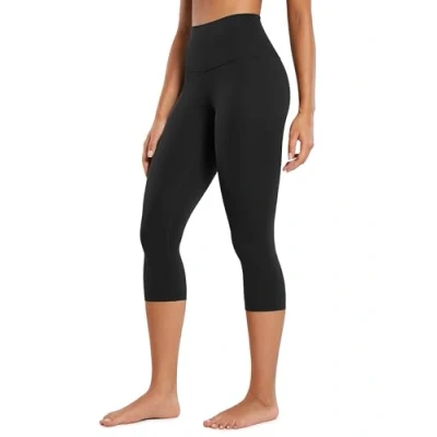 Afbeelding van CRZ YOGA Butterluxe dameslegging met hoge taille, 48,3 cm, zijdezacht, zwart.