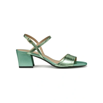 Afbeelding van Geox D NEW Eraklia Sandalen, Dames, Maat: 39, Mint Leer