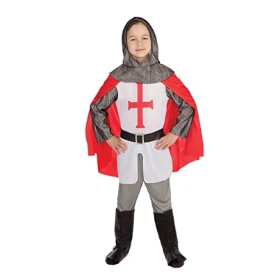 Afbeelding van Bristol Novelty CC788 Leeuwenkoning ridderkostuum, maat S (110 122 cm)