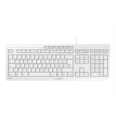 Image de CHERRY STREAM Clavier USB Italien commutateur : SX blanc grisé