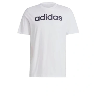 Afbeelding van adidas Sportswear Essentials Linear Tshirt print, Heren, Maat: Medium, White /black