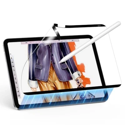 Afbeelding van ESR Peliicola Magnetische bescherming voor iPad 10 (2022, 10,9 inch), schrijven en tekenen op papier, afneembare herbruikbare displaybescherming, compatibel met gehard glasfolie