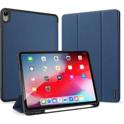 Afbeelding van Dux Ducis Tablethoes geschikt voor Apple iPad Air 11 (2024) / 10.9 (2022) Domo Book Case Blauw