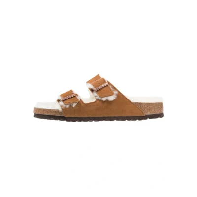 Afbeelding van Birkenstock Arizona Muiltjes, Maat: 41, Brown Veloursleer