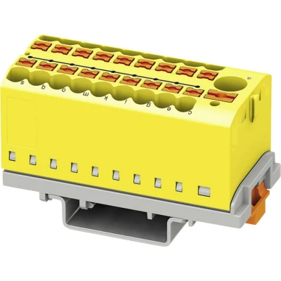 Afbeelding van Phoenix Contact PTFIX 6/18X2,5 NS35 YE 3273116 Verdeelblok 0.14 mm² 2.50 Geel 8 stuk(s)