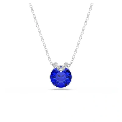 Afbeelding van Swarovski Bella V Round CUT Ketting, Dames, Maat: One Size, Blue