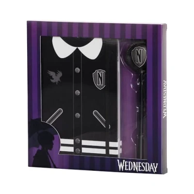 Afbeelding van Wednesday Black Diary + Fashion Pen Varsity