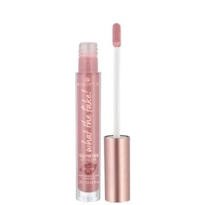 Image de essence cosmetics what the fake! PLUMPING LIP FILLER N02 Nude hydratant avec vitamines rafraîchissant, brillant, végétalien, sans parfum, alcool, paraben, 1 pièce (4,2 ml)