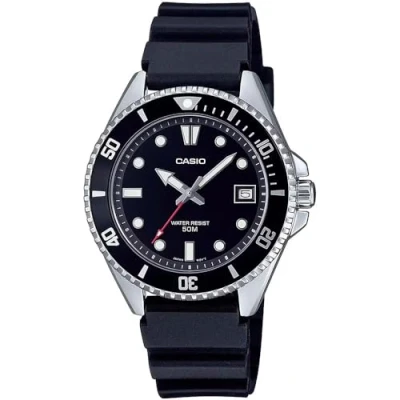 Afbeelding van Casio MDV 10 1A1VEF unisex horloge 38 mm Zwart