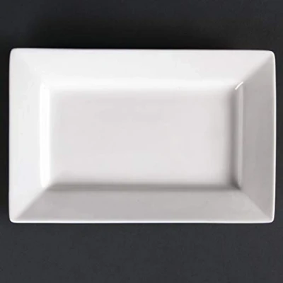 Afbeelding van Olympia Lumina rechthoekige schalen met brede rand 20x13cm (6 stuks)