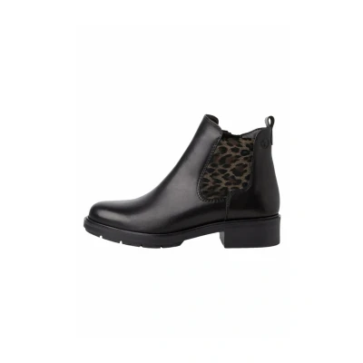 Afbeelding van Tamaris Chelsea Korte laarzen, Dames, Maat: 41, Black leopard Leer