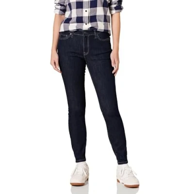 Image de Amazon Essentials Jean skinny pour femme, noir délavé, taille 16 court