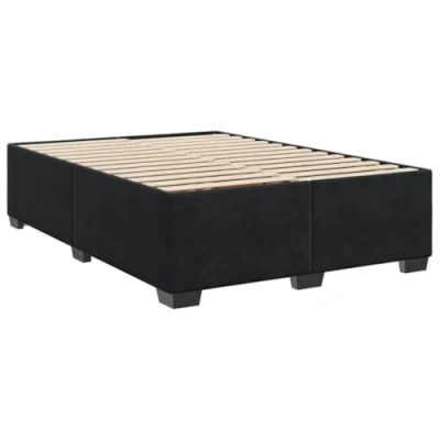 Image de vidaXL Cadre de lit sans matelas noir 160x200 cm velours346984