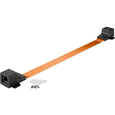 Afbeelding van RJ45 adapter voor raam en deur Goobay 0.5 meter (Cat5e)