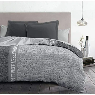 Image de Newspaper parure de couette microfibre