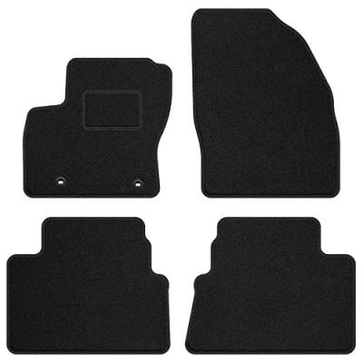 Afbeelding van M MOTOS Standaard velours automatten voor Ford Kuga I 2008 2012 standaard, geweven, zwart ontdek nieuw rijcomfort met een set fluwelen je tapijt