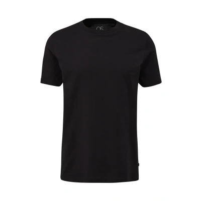 Afbeelding van Q/S designed by T shirt Maat S Mannen 9999 GREY/BLACK katoen