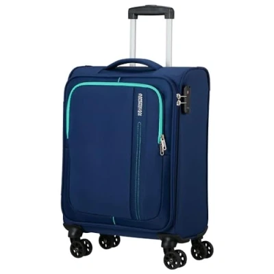 Afbeelding van American Tourister Sea Seeker Spinner 55 combat navy Zachte koffer