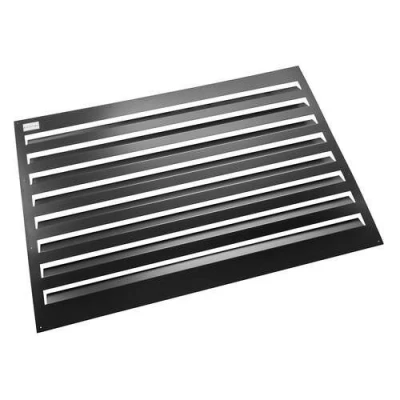 Afbeelding van Evolar achterplaat Small │ RAL 9004 zwart. Artikelnr: EVO LOUVRE SB