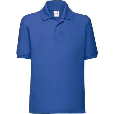 Afbeelding van Fruit of the Loom Kinderen/Kinderen Unisex 65/35 Pique Polo Shirt (Royaal Blauw)