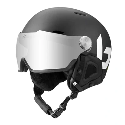 Afbeelding van Bollé Might visor skihelm Mat Zwart Grijze lens 55 59