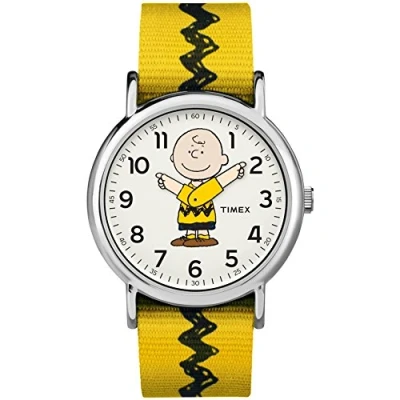 Afbeelding van Timex Weekender x Peanuts horloge 38 mm, Charlie Brown, Klassiek