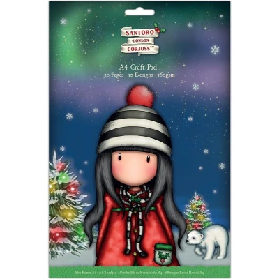 Afbeelding van A4 Craft Pad (20pk) Santoro Christmas