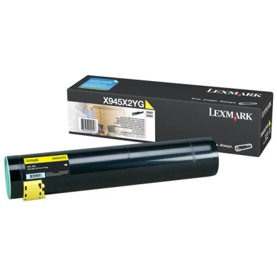 Image de Lexmark à rendement élevé jaune originale cartouche de toner LCCP