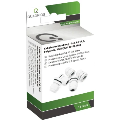 Afbeelding van Quadrios 2102CA125 Wartel assortiment PG13.5 PA66 Wit 1 set(s)