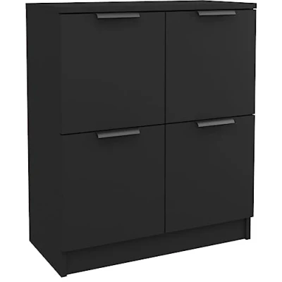 Afbeelding van vidaXL Dressoir zwart 60x30x70 cm bewerkt hout
