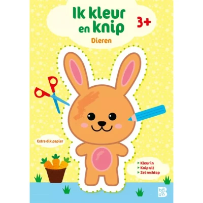 Afbeelding van Ik kleur en knip: Dieren