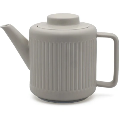 Afbeelding van Bredemeijer Theepot Skagen 1,2L lichtgrijs met filter