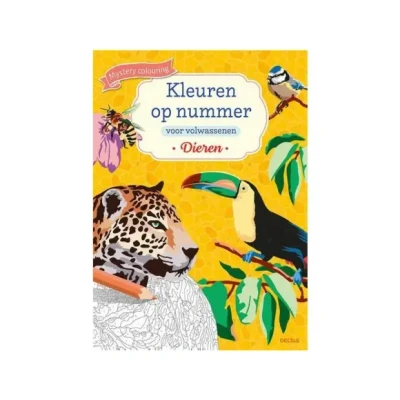 Afbeelding van Kleuren op nummer voor volwassenen Dieren