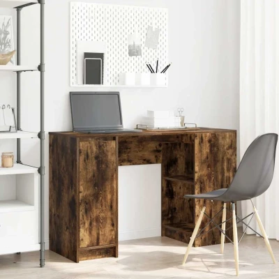 Afbeelding van vidaXL Bureau 120x42x76 cm spaanplaat gerookt eikenkleurig