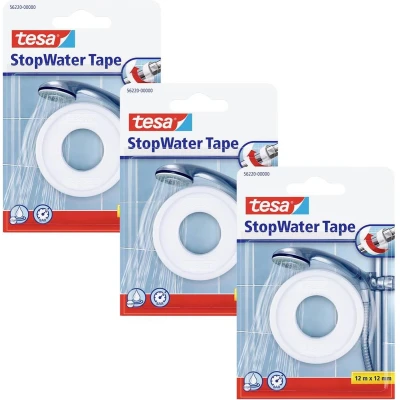 Afbeelding van tesa STOP WATER 56220 00500 02 Reparatietape Wit (l x b) 12 m mm 3 stuk(s)