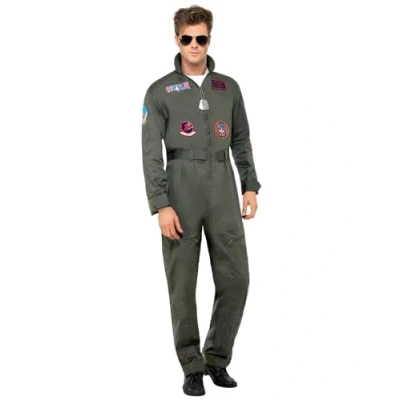 Afbeelding van Luxe Top Gun kostuum Piloten overal heren Maat M 48 50