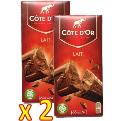 Afbeelding van Cote d&#039;or Melkchocolade, 2 x 200 g