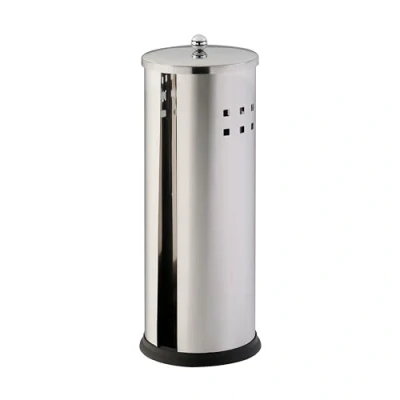 Afbeelding van axentia Bustino toiletpapierhouder metaal, zilverkleurig, 39,4 x 14,8 14,4 cm
