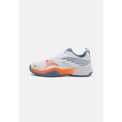 Afbeelding van K SWISS Speedex CLAY Tennisschoenen voor kleibanen, Heren, Maat: 42.5, White/infinity/scarlet ibis Leer en textiel