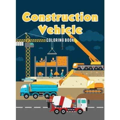 Afbeelding van Construction Vehicle Coloring Book
