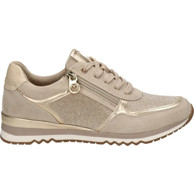 Afbeelding van Marco Tozzi sneaker dames Beige multi Maat 36