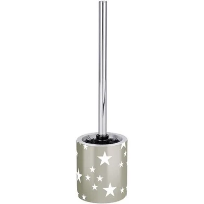 Afbeelding van WENKO WC garnituur Stella taupe borstelhouder, keramiek, 10 x 39 cm,