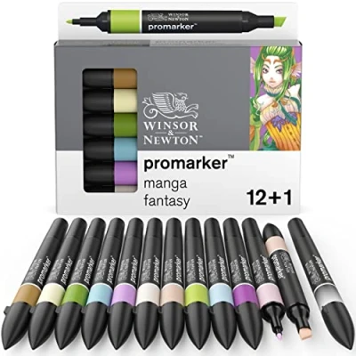 Image de Set de 12 feutres Winsor &amp; Newton Promarker Manga Fantasy