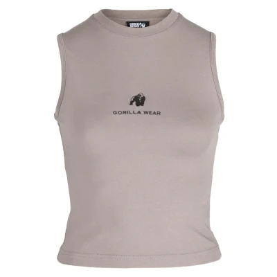 Afbeelding van Gorilla Wear Livonia CROP Top, Dames, Maat: Large, Beige