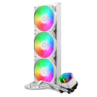 Afbeelding van Cooler Master MLW D36M A18PA RW MasterLiquid 360 Core II ARGB White, Gen 3 punp, 3x 120mm